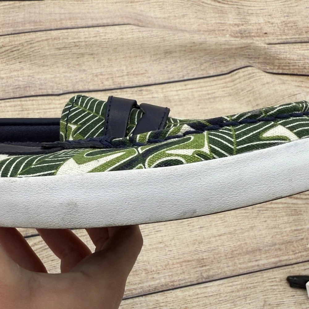 Cole Haan Green Leaf Print Women's Loafers - Picture 8 of 11